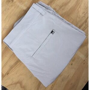 Travis Mathew Chino Golf Shorts 32 Carlsbad Performance Light Gray 1MQ077